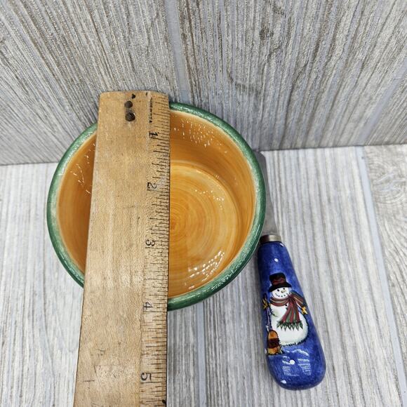 Sango The Sweet Shoppe Christmas Dip Bowl & Spreader Set 3041 Sue Zipkin - Picture 5 of 8